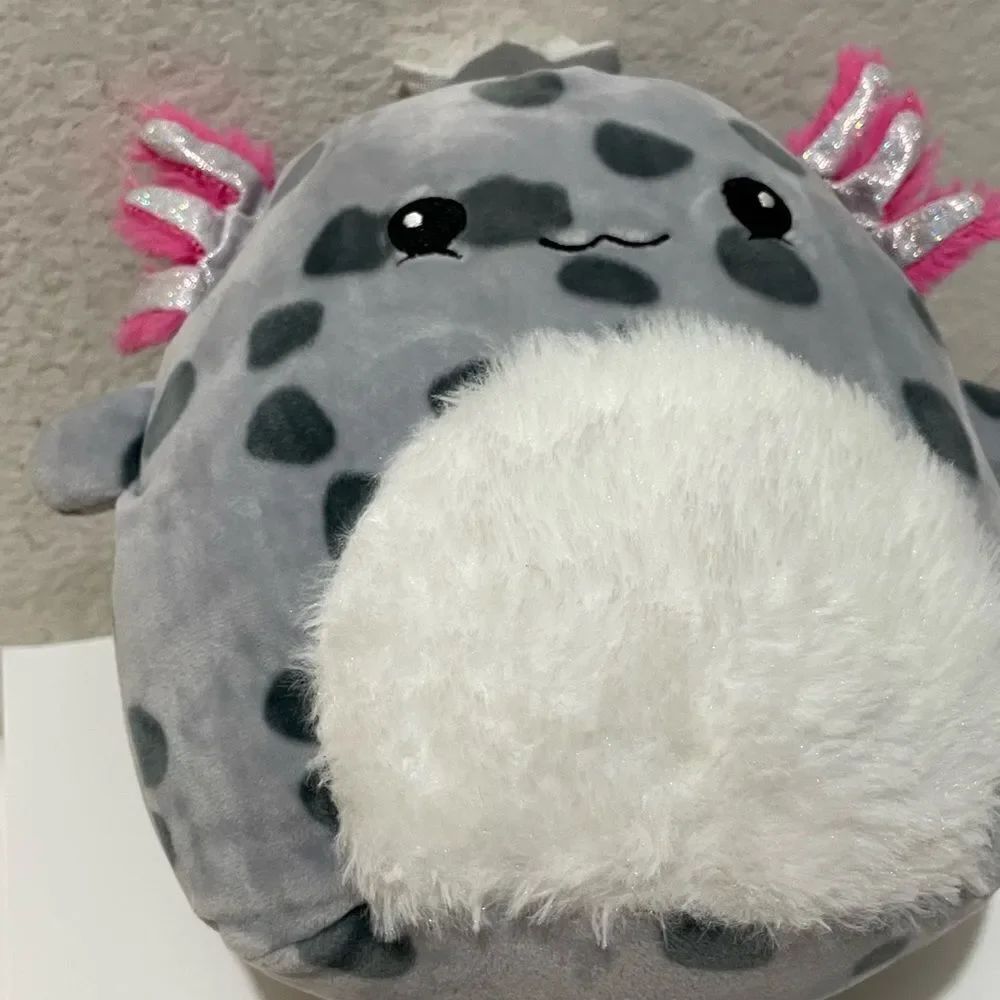 Squishmallow 10" Mystery Scented Axolotl Gray Plush Jellytoy. New without tags.